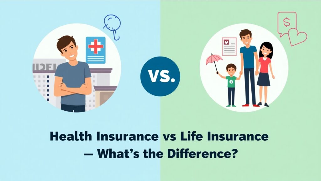 🛡️ Health Insurance vs Life Insurance – Difference Explained